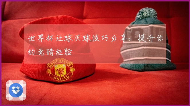 世界杯让球买球技巧分享，提升你的竞猜经验